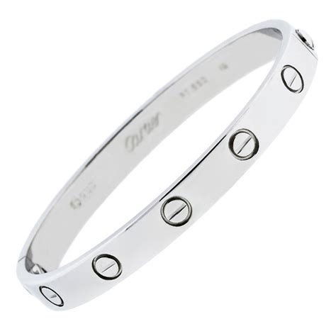 cartier love bracelet platinum|genuine cartier love bracelet.